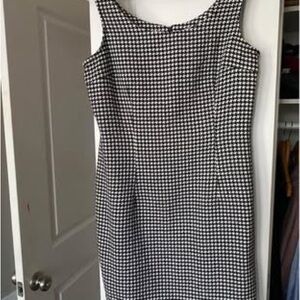 Black and White Houndstooth Dress